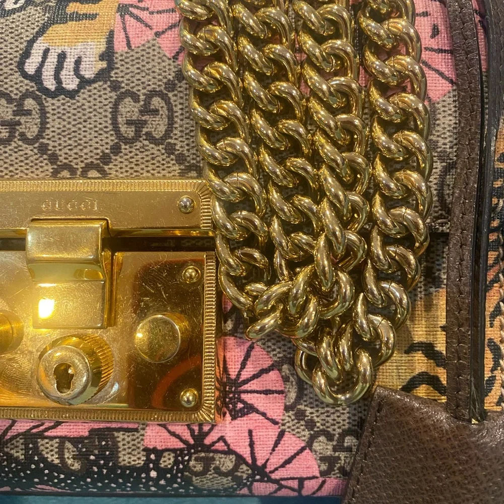 Authentic Gucci Bengal Padlock GG Supreme Shoulder Bag 🐅💕 🐅 - Picture 4 of 14